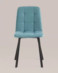 Стул Oliver Square велюр Пыльно-голубой